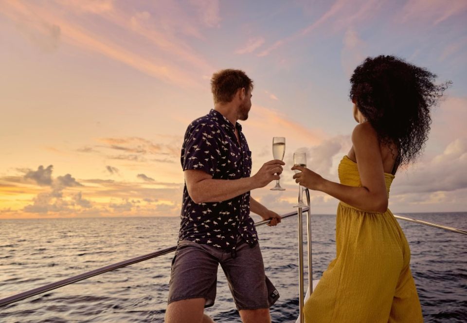 Nova Aquaholics Sunset Cruise Excursion Maldives Food and Drink